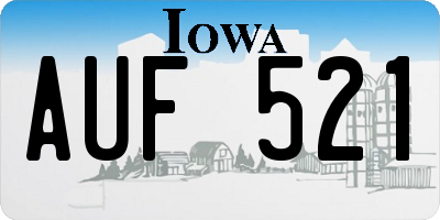 IA license plate AUF521