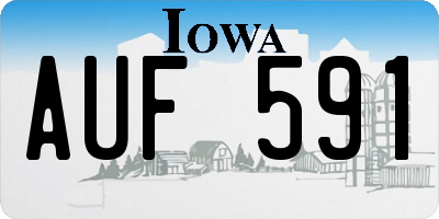 IA license plate AUF591