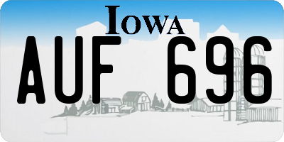 IA license plate AUF696