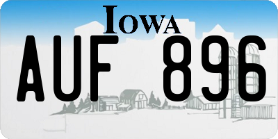 IA license plate AUF896