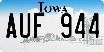 IA license plate AUF944