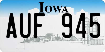 IA license plate AUF945