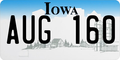IA license plate AUG160