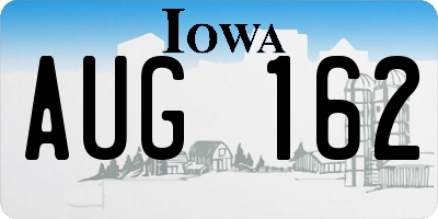 IA license plate AUG162