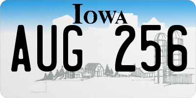 IA license plate AUG256