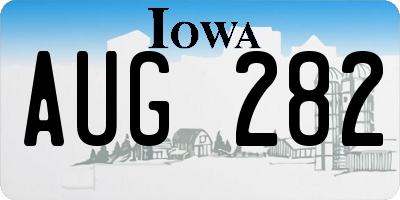 IA license plate AUG282