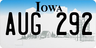 IA license plate AUG292