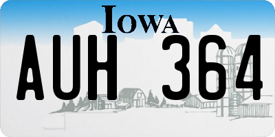 IA license plate AUH364