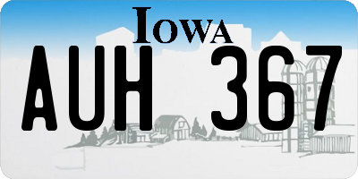 IA license plate AUH367