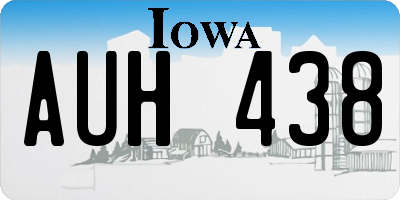 IA license plate AUH438