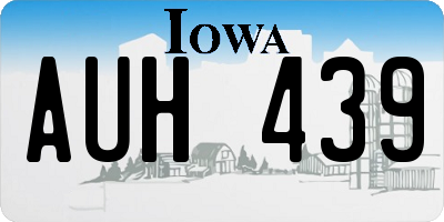 IA license plate AUH439