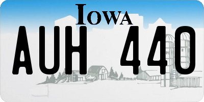 IA license plate AUH440