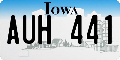 IA license plate AUH441
