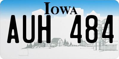 IA license plate AUH484