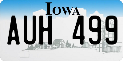 IA license plate AUH499