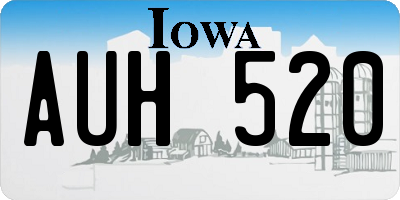 IA license plate AUH520