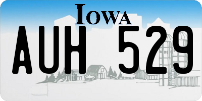 IA license plate AUH529