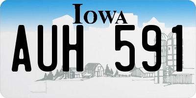 IA license plate AUH591