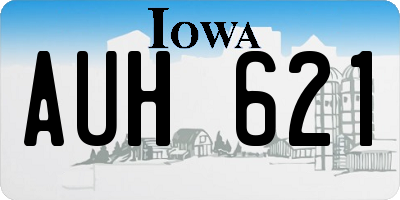 IA license plate AUH621