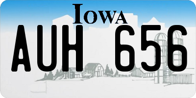 IA license plate AUH656