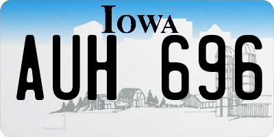 IA license plate AUH696