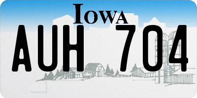 IA license plate AUH704