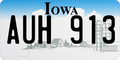 IA license plate AUH913