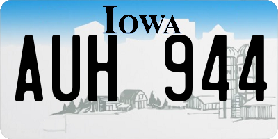 IA license plate AUH944