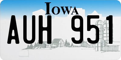 IA license plate AUH951
