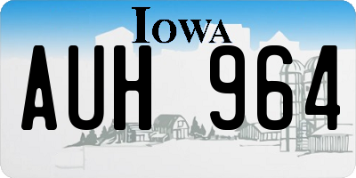 IA license plate AUH964