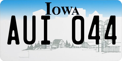 IA license plate AUI044