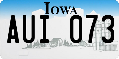 IA license plate AUI073
