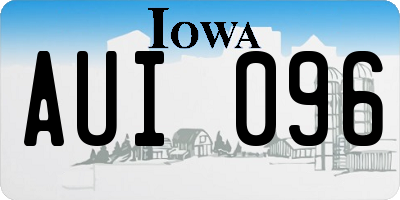 IA license plate AUI096