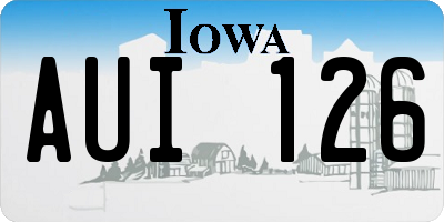 IA license plate AUI126
