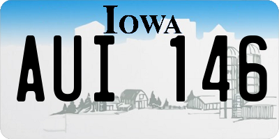 IA license plate AUI146