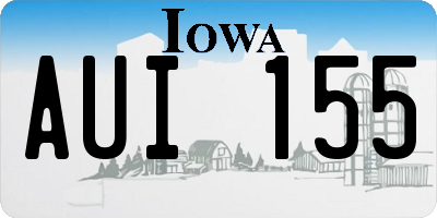 IA license plate AUI155