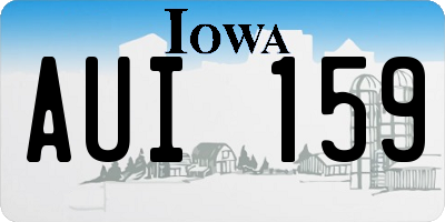 IA license plate AUI159