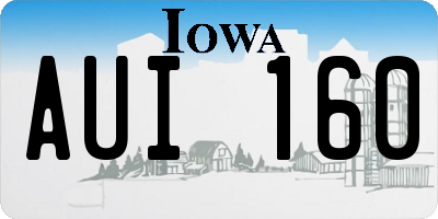 IA license plate AUI160