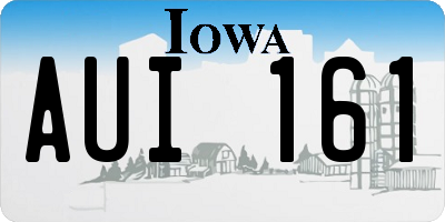 IA license plate AUI161