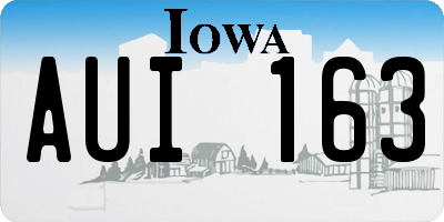 IA license plate AUI163