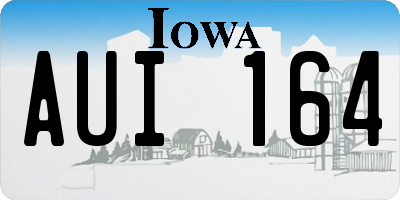 IA license plate AUI164