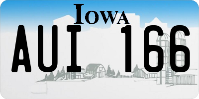 IA license plate AUI166