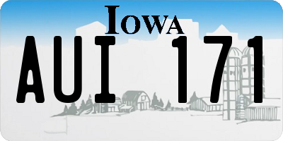 IA license plate AUI171