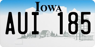 IA license plate AUI185