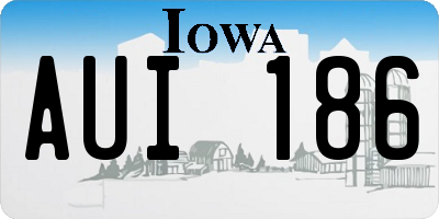 IA license plate AUI186