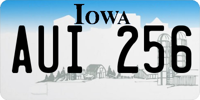 IA license plate AUI256