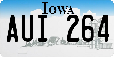 IA license plate AUI264