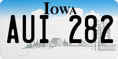 IA license plate AUI282