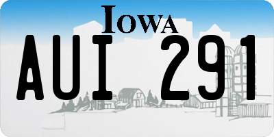 IA license plate AUI291