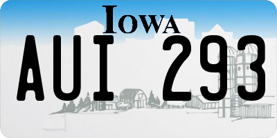 IA license plate AUI293